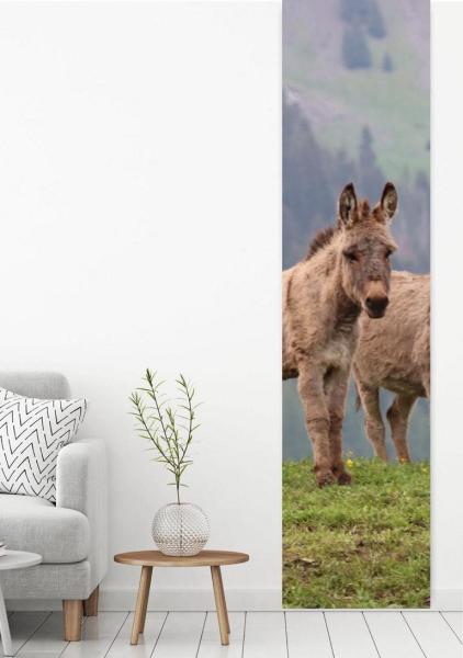 Flächenvorhang Beste Freunde,  Schiebevorhang, Schiebegardine, modern, 60 cm breit, 2,65 m hoch, 3 m hoch